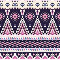Tribal striped seamless pattern. Aztec geometric background. Can be used in textile design, web design for making clothes, accessories, etc. vector