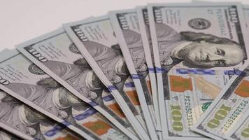 A close up of a pile of money video