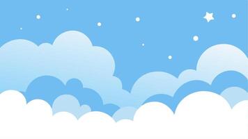 Dreamy Background Floating Cloud vector