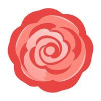 Dense Petal Ranunculus Icon in Style vector
