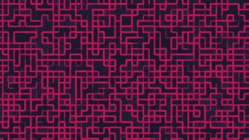 Pink lines create a intricate grid on dark background Ideal for abstract backgrounds technology concepts or modern design projects video
