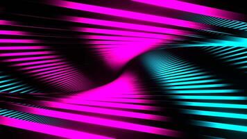 ciano e Rosa abstrato comovente linhas fundo vj ciclo dentro 4k video