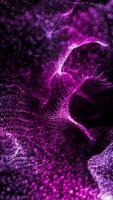 Abstract background of virtual waves in violet shade, creating a unique creative atmosphere, like music transformed into matter energy. video