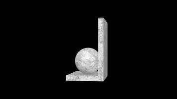 Bookend Rotating on a Transparent Background. Seamless Loop. 4K video