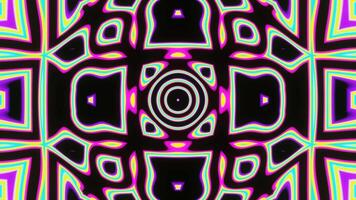 An abstract pattern on a black background of multi-colored shimmers of shapes. video