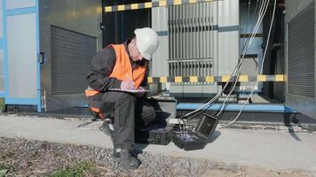 Execution of electrical measuring works on the power transformer 3 video