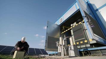 Execution of electrical measuring works on the power transformer 23 video