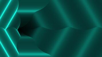 Neon Tunnel Infinite Digital Space Green Glowing Abstract Background Seamless Loop Animation video