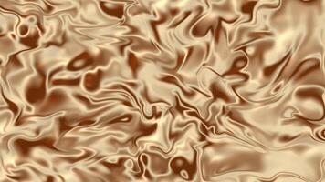 Caramel Liquid Background Waving Water Fluid Texture Caramel Peach Color Metal Moving Surface 4K Seamless Loop Animation video