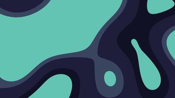 Abstract art with teal and dark blue wavy shapes suitable for background designs modern art projects brochures and website graphics video
