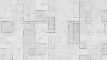 Overlapping gray squares create abstract pattern white background gradient Geometric design perfect for backgrounds branding and digital projects needing modern textures and depth video