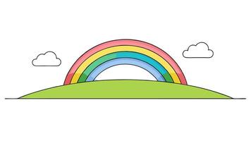 Minimal Style Illustration of an Open Space with Clean and Simple Design vector