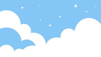 Soft Cloudy Sky in Dreamy vector
