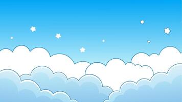 Soft Cloudy Sky in Dreamy Background vector