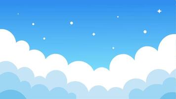 Background with Floating Clouds vector