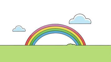 Minimal Style Illustration of an Open Space Clean Simple Design vector