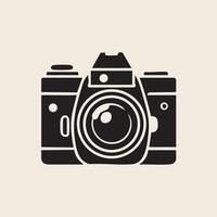 Stylish Outline of a Camera with Minimal Details vector