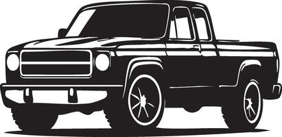 Side View of Car in Clean Silhouette Style vector