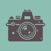 Elegant Camera Line Art for Creative Projects vector