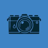 Sleek and Simple Camera Icon on White Background vector