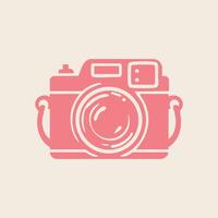 Simple Camera Icon with Clean Design vector