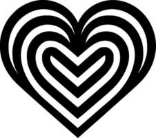 Black Heart Icon - High-Quality Design for T-Shirts, Mugs, and More - Perfect for Gifts and Personal Use vector