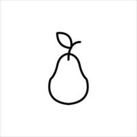 pear isolated on white background vector