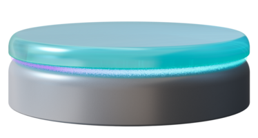 This podium showcases a sleek and innovative design, perfect for displaying products in retail settings png