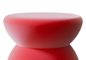 Podium designed for product display features a sleek, smooth surface, ideal for showcasing items in a clean, minimalistic environment against transparent background png