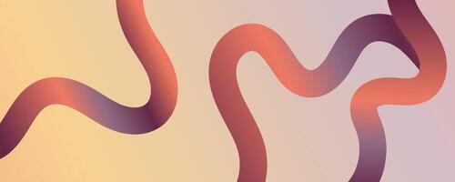 elegant abstract wavy lines in burgundy and pink on a warm beige background, modern soft gradient digital design for stylish creative visual compositions vector