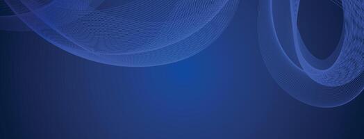 futuristic abstract deep blue background with glowing light waves, smooth dynamic motion, modern tech design, digital flow for creative business concepts vector