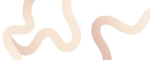 minimal abstract peach-toned wavy lines on a creamy white background, soft elegant gradient design for delicate and subtle visual artistic compositions vector