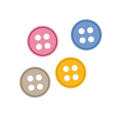 Buttons Sewing and handicrafts illustration