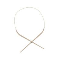 Circular knitting needles on a short line illustration vector