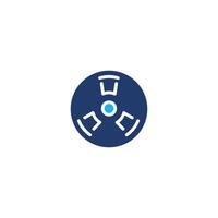 radioactive sign colored icon design good for web or mobile app vector