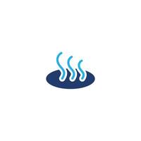 hot water bath colored icon design good for web or mobile app vector