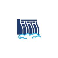 hydroelectric power plant colored icon design good for web or mobile app vector