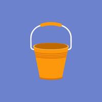 A bucket with a handle vector