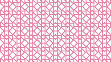 Abstract pink geometric shapes repeated element creative concept design banner. vector