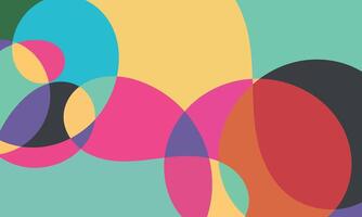 a colorful abstract background with circles and shapes vector