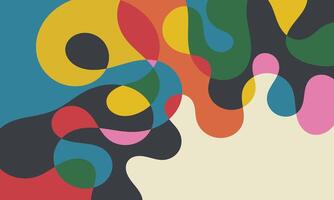 a colorful abstract background with a large circle vector