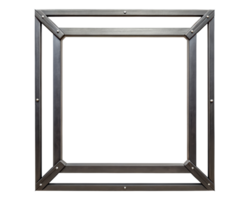 Sturdy metal frame for constructing various projects on a transparent background png