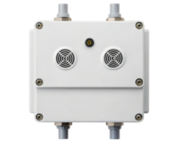 Compact control box with ventilation for electronics on a transparent background png