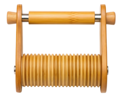 Bamboo rolling pin for creating perfect dough textures on a transparent background png