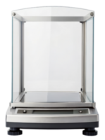 Precision laboratory scale for accurate weight measurement on a transparent background png