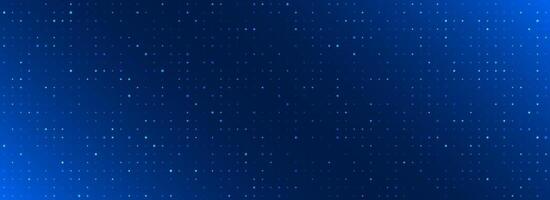 Blue glowing pixel dot pattern. Navy color mosaic pattern backdrop. Abstract neon grid wallpaper. Modern technology, business, science, healthcare, medicine, presentation design background vector