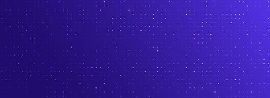Purple glowing pixel dot pattern. Abstract neon grid wallpaper. Violet color mosaic pattern backdrop. Modern technology, business, science, healthcare, medicine, presentation design background vector