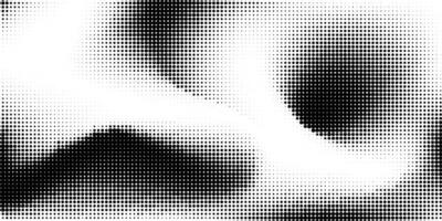 Halftone texture abstract background. Black and white fluid halftone pixelated backdrop. Grit dots texture. Halfton dots overlay for posters, cover, presentation vector