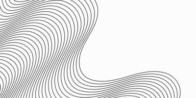 Lines wave background. Dynamic back and white simple motion line art backdrop design. Abstract background with lines and space for text vector