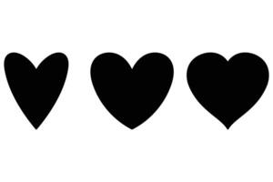 Heart Shapes Symbol Icon Collection vector